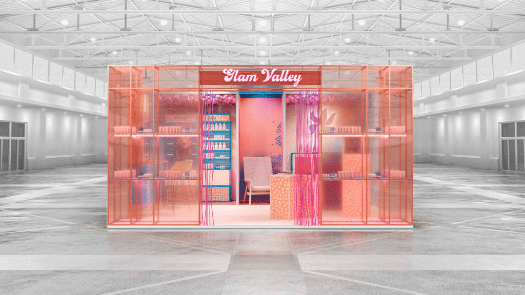 Pop-up store z branży beauty projektu Clever Frame