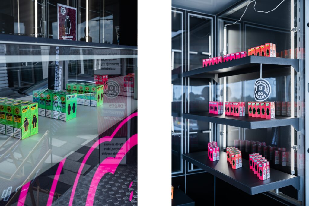 Shop truck marki Go Bears. Projekt i realizacja: Clever Frame - producent modułowych stoisk na targi