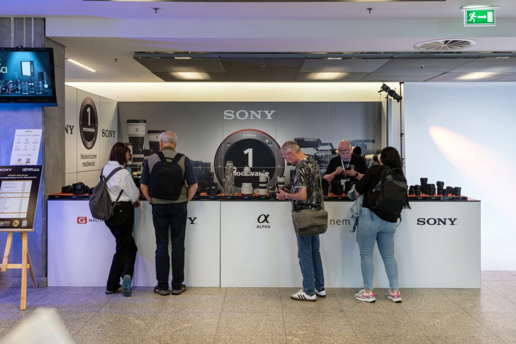 Stoisko na targi i eventy wykorzystywane przez markę SONY