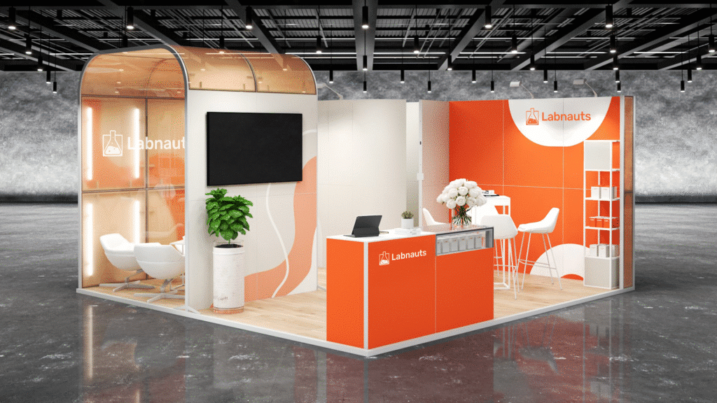 Stoisko na targi Dental Medica Show i inne targi medyczne — projekt Clever Frame