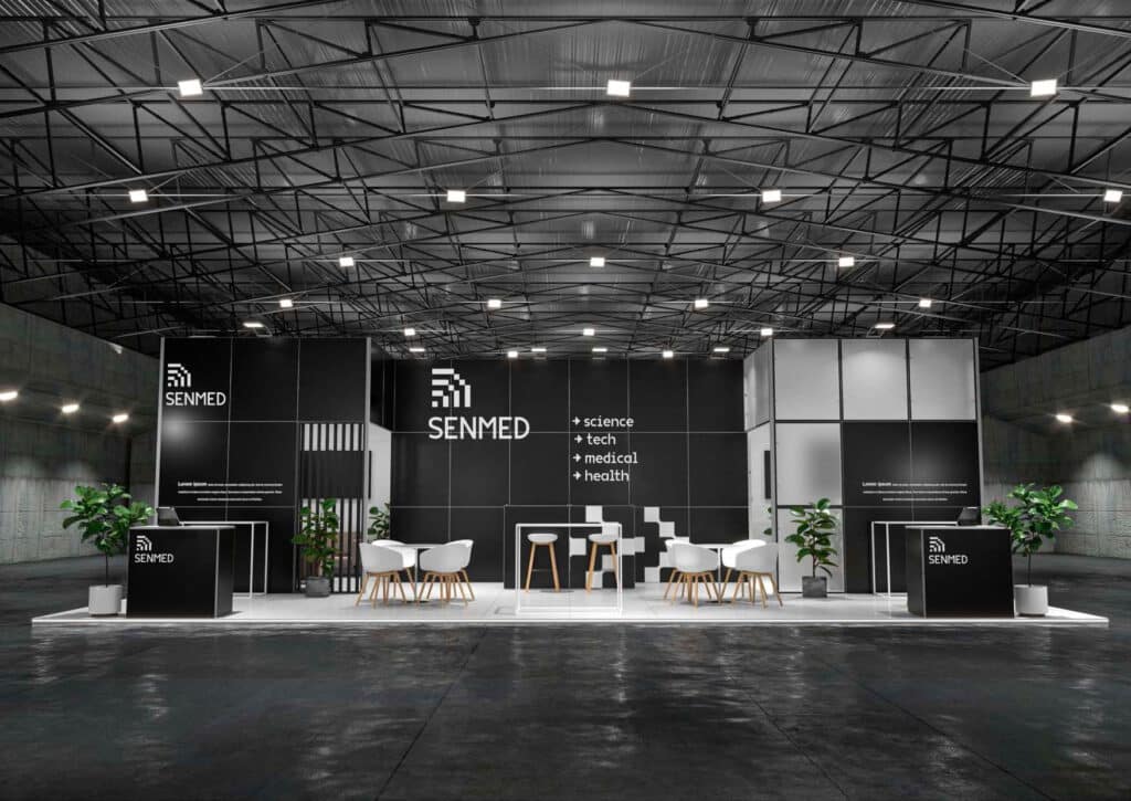 Stoisko na targi Dental Medica Show i inne targi medyczne — projekt Clever Frame