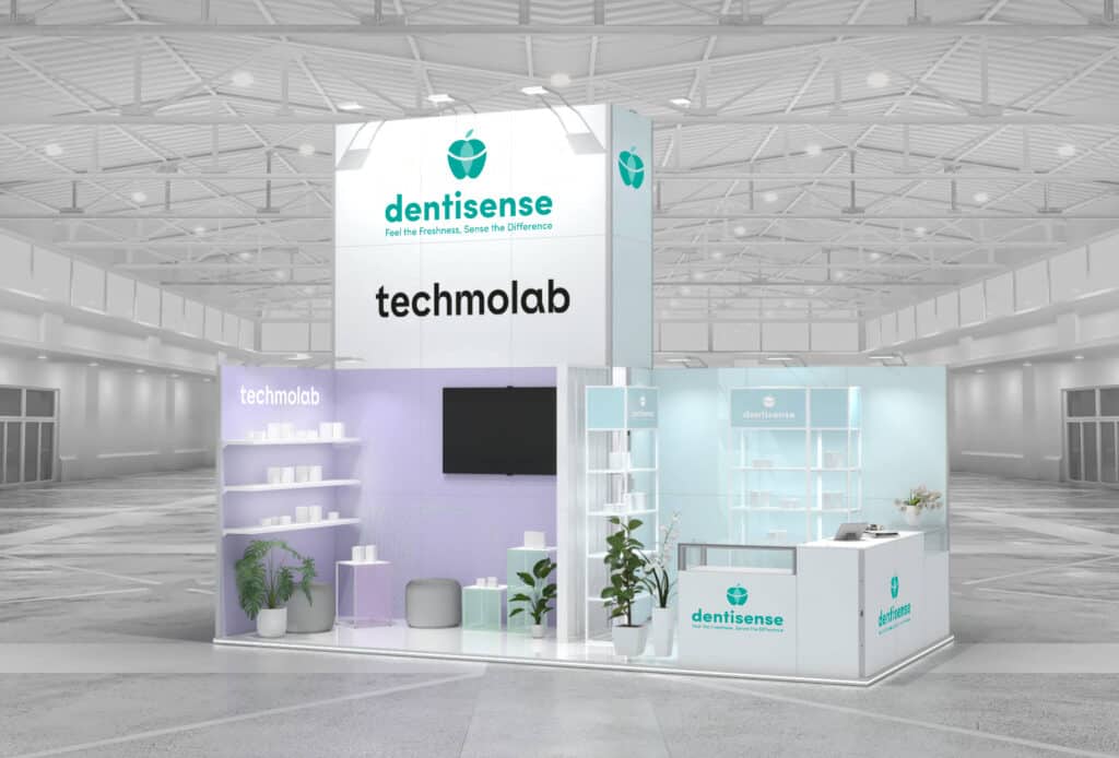 Stoisko na targi Dental Medica Show i inne targi medyczne — projekt Clever Frame