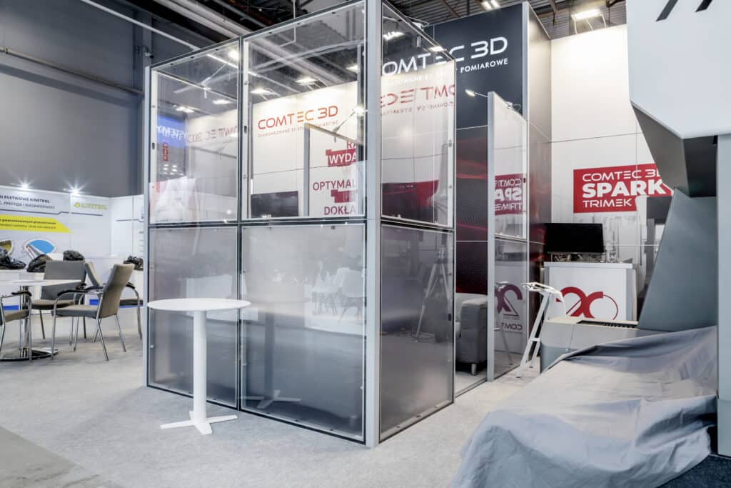 Stoisko targowe COMTEC 3D na targach przemysłowych STOM-TOOL 2025 w Kielcach