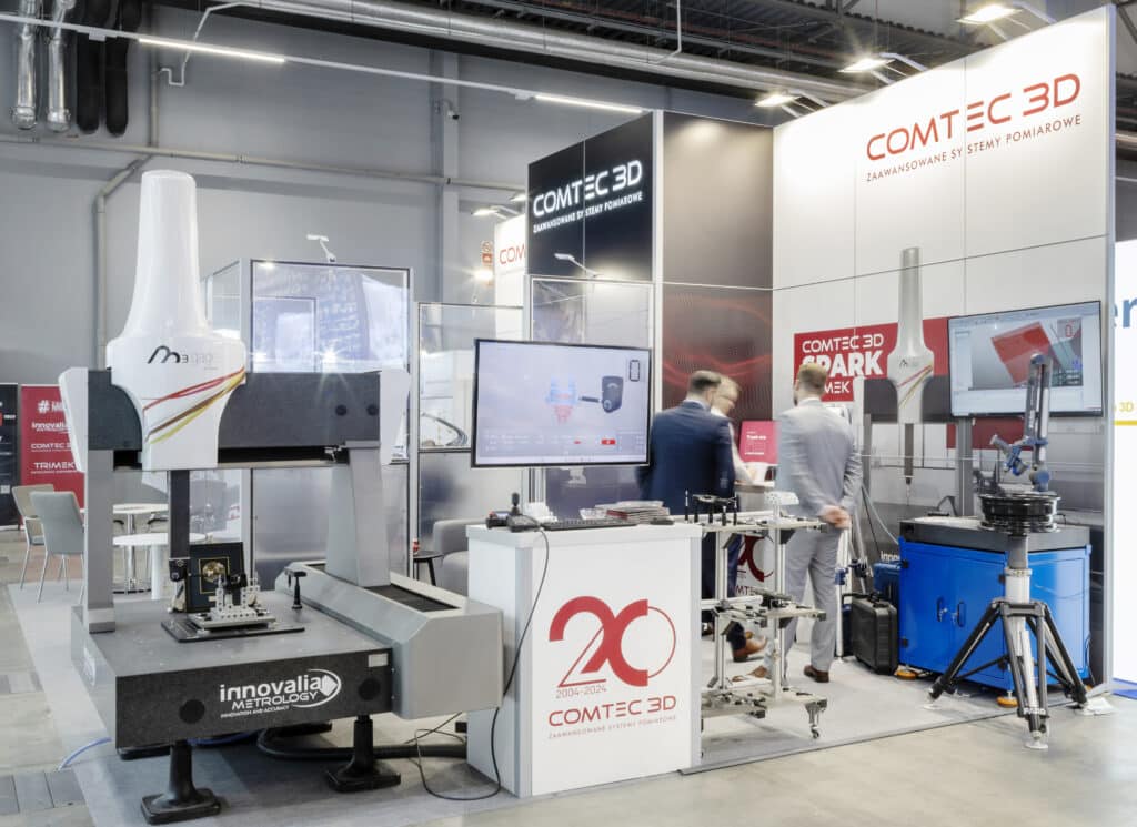 Stoisko targowe COMTEC 3D na targach przemysłowych STOM-TOOL 2025 w Kielcach