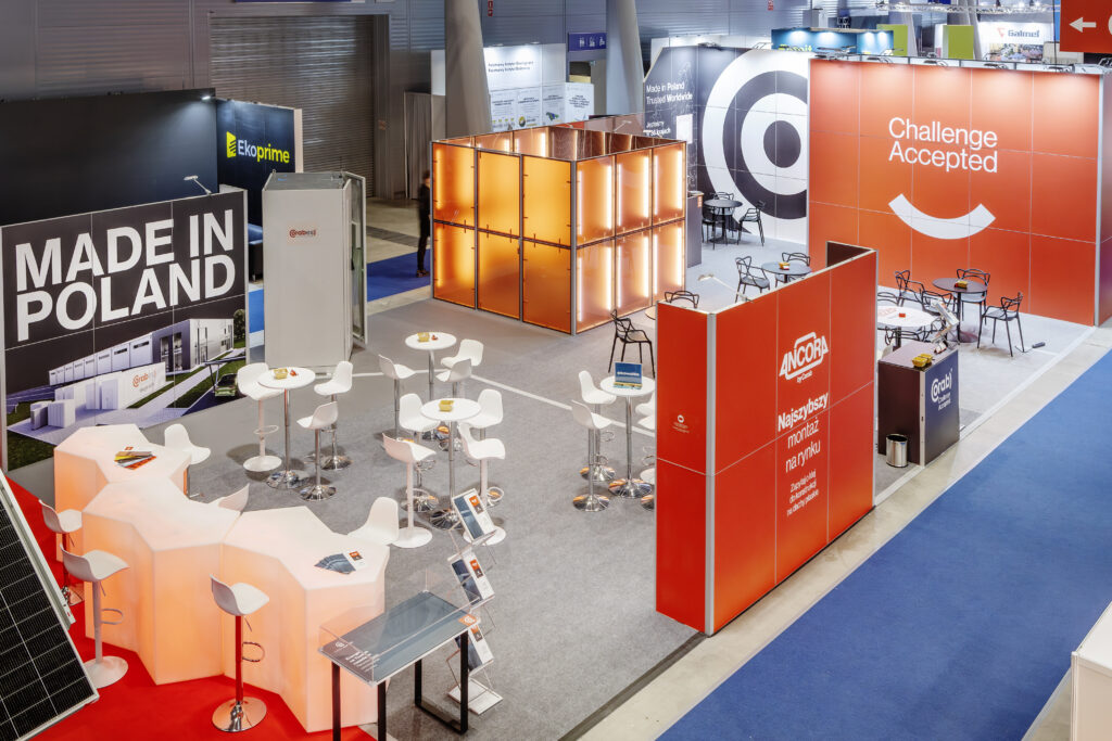 Zabudowa targowa marki CORAB - ujęcie z lotu ptaka