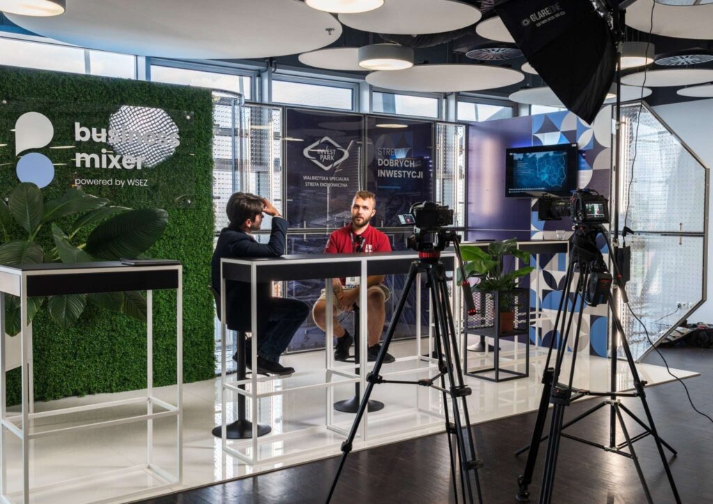 content na stoisku targowym