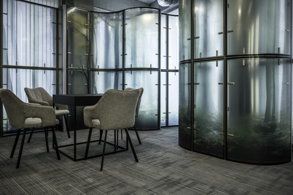 Fragment stoiska na targi. Warszawski showroom Clever Frame