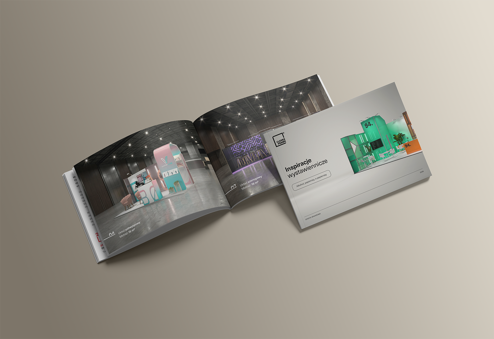 Katalog PDF – stoiska targowe dla branży alkoholowej i tytoniowej – Clever Frame