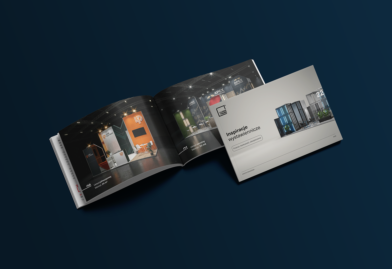 Katalog PDF – stoiska targowe dla finansów i bankowości – Clever Frame