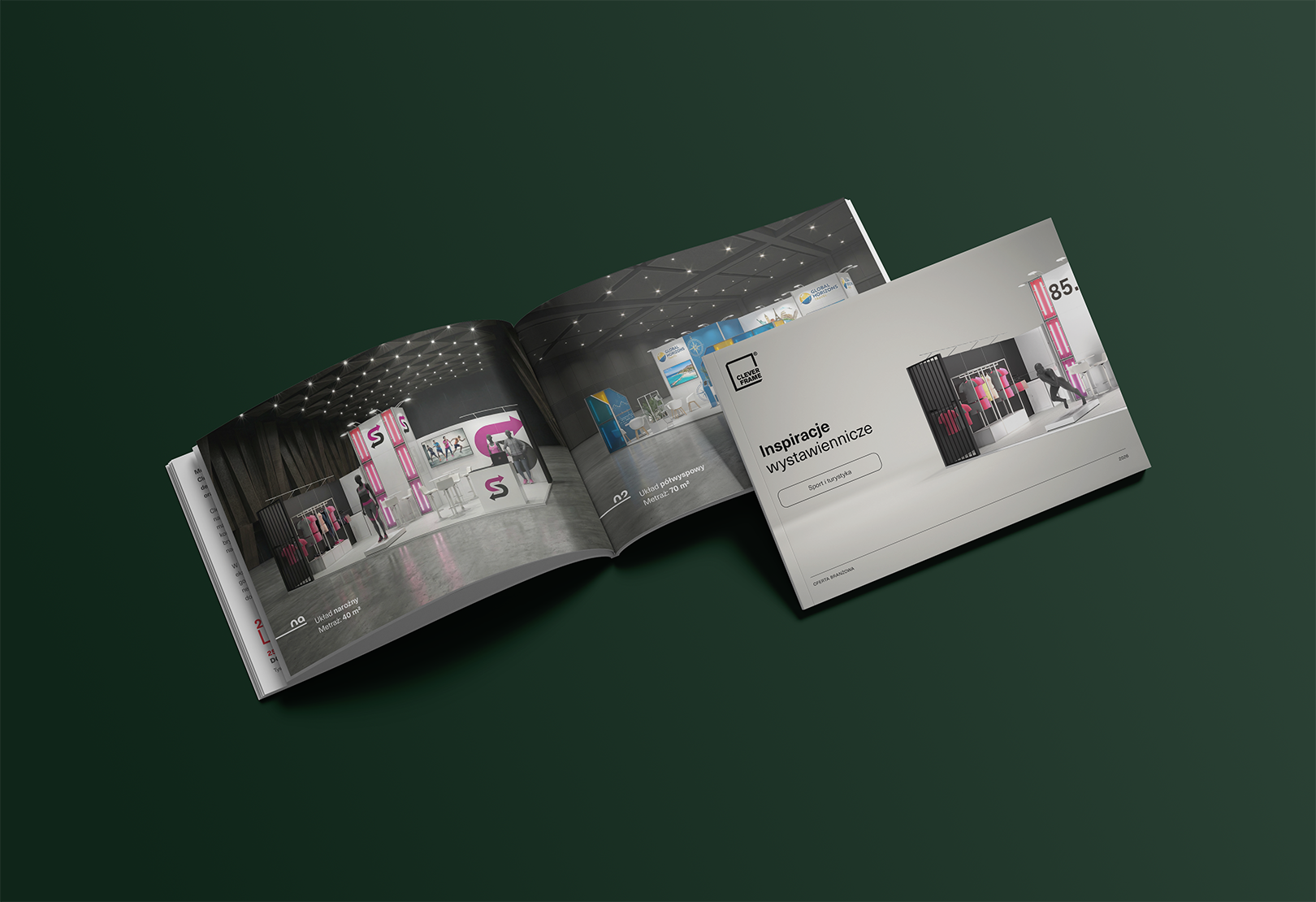 Katalog PDF – stoiska targowe dla branży sportowej i turystycznej – Clever Frame