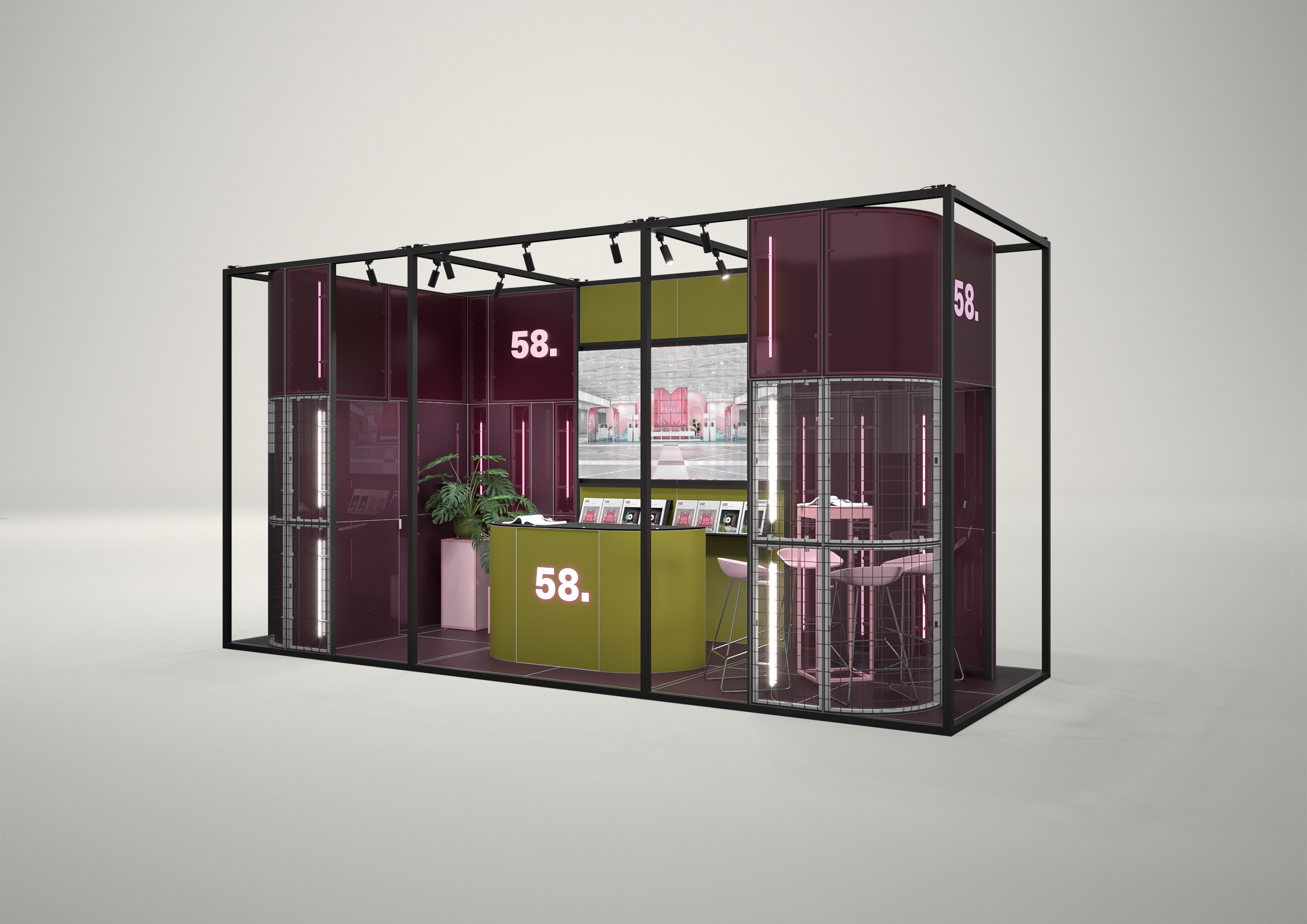 Stoisko targowe narożne 6x2m (12m²) – funkcjonalne stoisko narożne